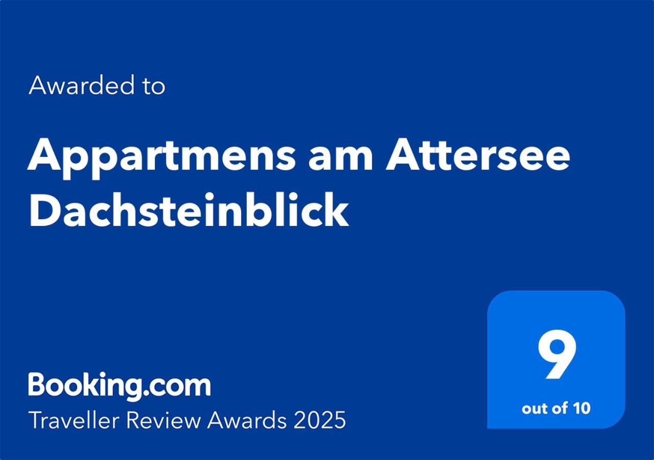 Moderne Apartments Am Attersee Dachsteinblick - Ruhige Lage Mit Traumhaften Blick 阿特湖畔的努斯多夫 外观 照片